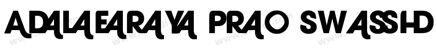 Adlery Pro Swash Reg字体转换
